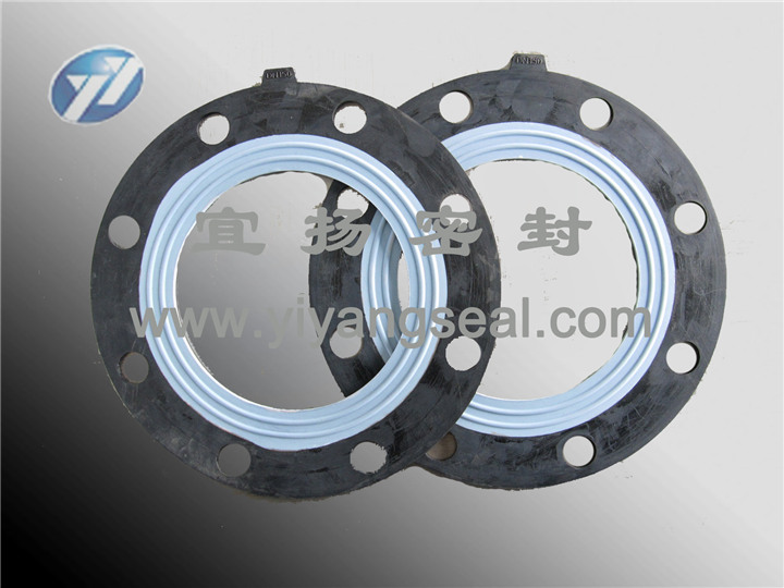 Flange gasket (covering pad)